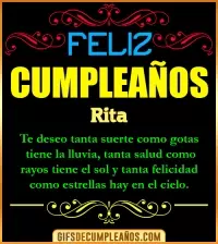 Frases de Cumpleaños Rita